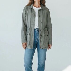 Sanctuary olive green anorak utility field jacket